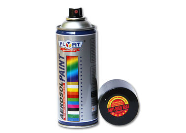 Hitam Silicone Resin Acrylic Spray Paint Rendah Kimia Bau Tinggi Tahan Panas
