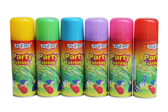 Aerosol Can Party String Spray Warna Campuran Semprotan String Konyol Gila Untuk Anak-Anak / Dewasa