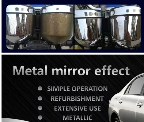 Cepat kering Sliver Aerosol Spray Paint Mirror Effect Cat Semprot Chrome Emas