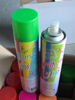 Pesta Ulang Tahun Ramah Lingkungan Silly String Spray Non Flammable 6 Warna Untuk Dekorasi