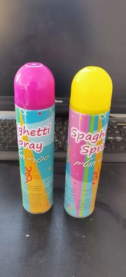 Pesta Ulang Tahun Ramah Lingkungan Silly String Spray Non Flammable 6 Warna Untuk Dekorasi