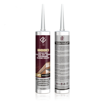 Sealant Tahan Cuaca Silikon Netral Perekat Tahan UV Untuk Dinding Tirai