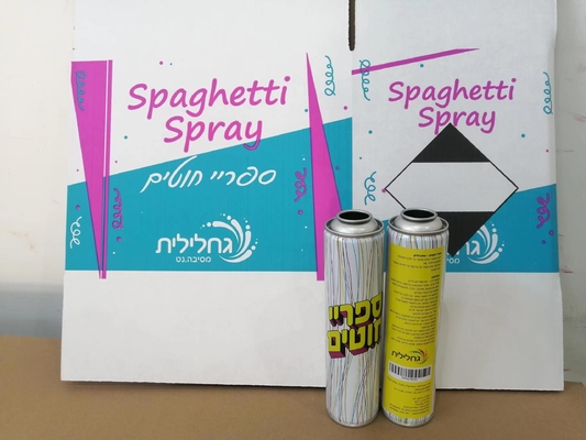 Pesta Ramah Lingkungan Silly String Spray Berwarna-warni Untuk Ulang Tahun