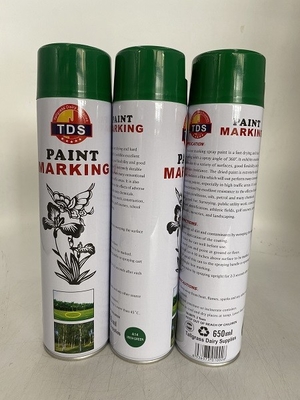 OEM 650ml Line Marker Paint Aerosol Spray Paint Butterfly Nozzles Untuk Semprotan Tangan