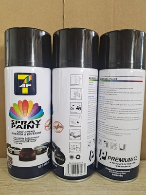 Cat Semprot Aerosol Cepat Kering Gloss Tinggi 400ml 450ml Tinplate Can OEM