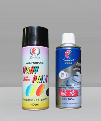 Cat Semprot Akrilik Hitam Berbasis Air Cepat Kering Untuk Furnitur 450ml