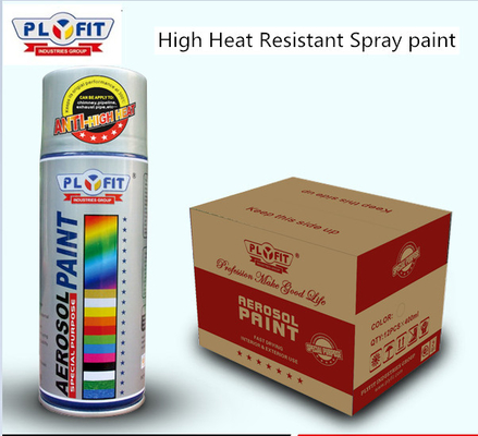 Cat semprotan resin silikon hitam tidak beracun Bau kimia rendah 300 °C Suhu tinggi