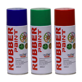 Aerosol Rubber Spray Paint / Plastik Dip Spray Fast Drying Anti - Korosi