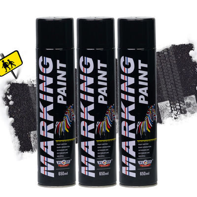 Road Line Menandai Cat Semprot Aerosol Waterproof Fast Drying Untuk Identifikasi Bahaya