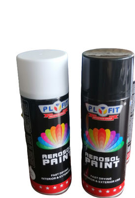 Cepat Kering 65 * 158mm Cat Semprot Lacquer Hitam Berbasis Akrilik Aerosol