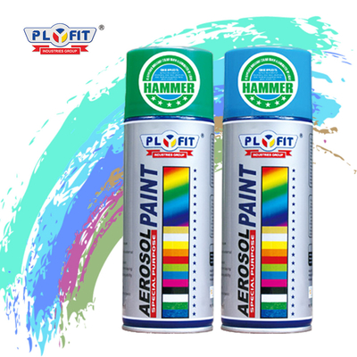 Warna 400ml Cat Semprot Aerosol Akrilik 5 Menit Film Pengeringan Permukaan Selesai